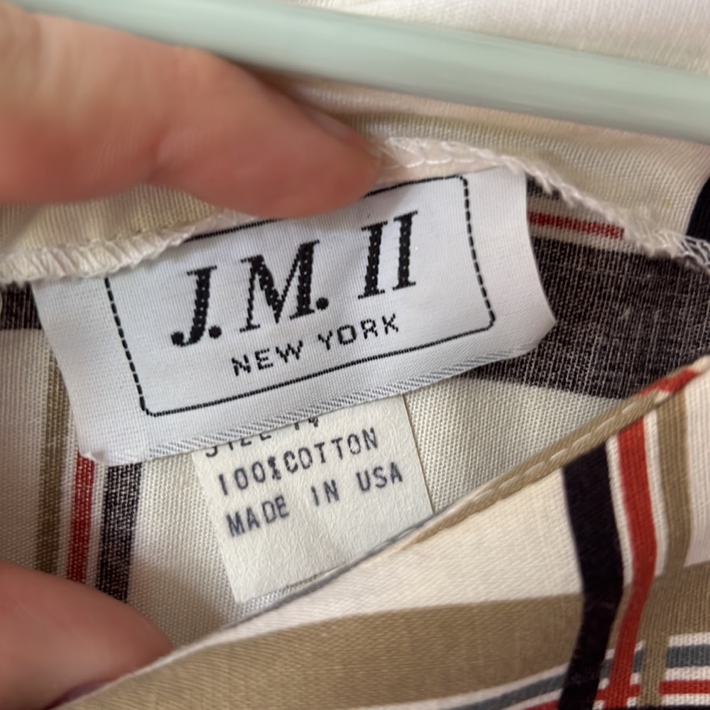 Vintage Plaid J.M. II New York dress HOLIDAY Christmas - Picture 2 of 6